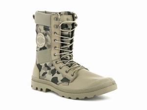 Palladium Férfi Taktikai Bakancs - OPS Camo Waterproof Bézs | 148OBUMJN